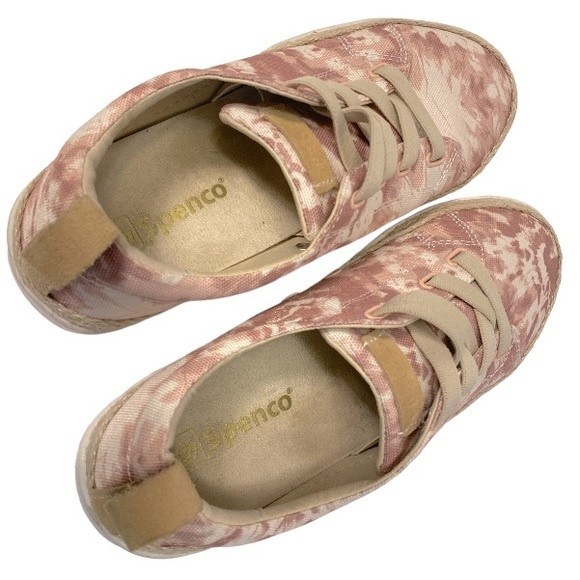 Spenco Malibu 21 Sneaker Canvas Orthotic shoe pink Tie-Dye Slip On size 8.5 - Picture 9 of 15
